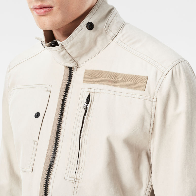 G-STAR® Powel Overshirt Grau detail shot