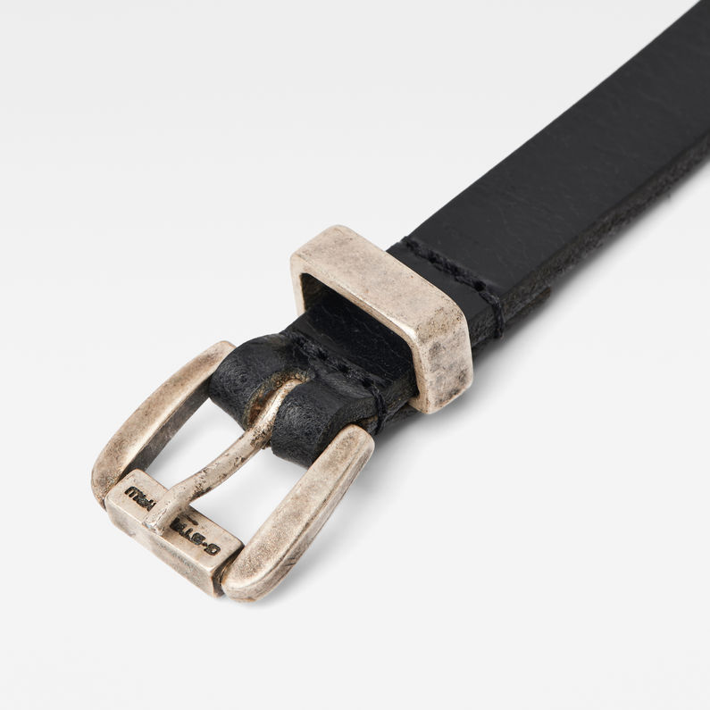 G-STAR® Claro Belt Negro detail shot buckle