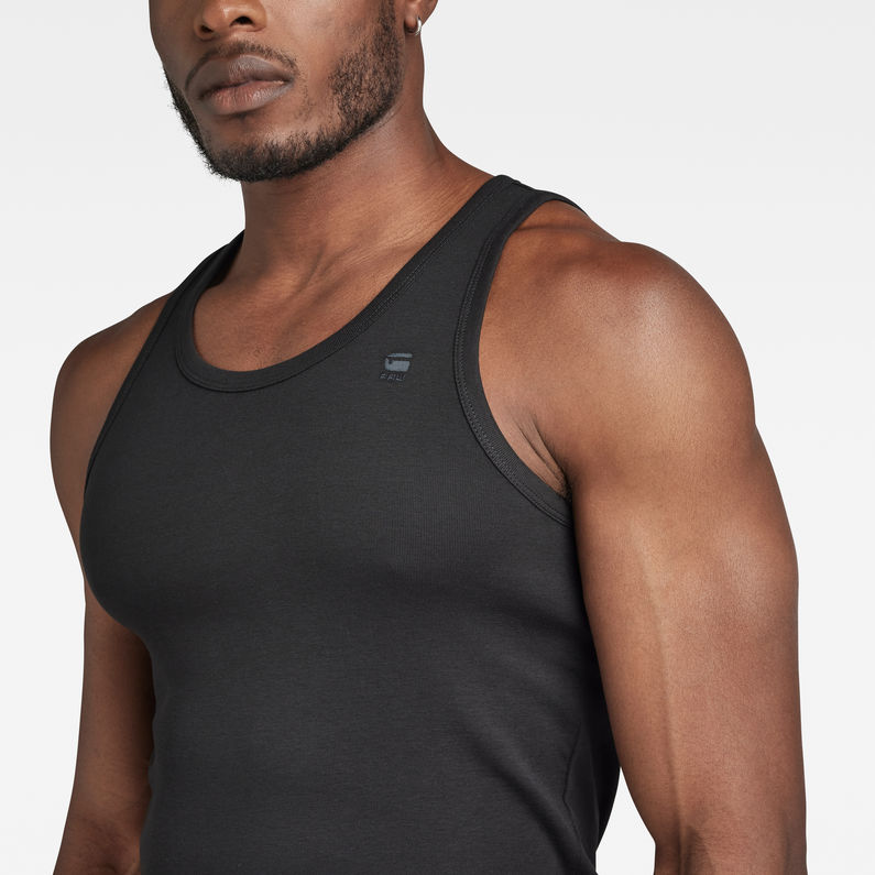G-Star RAW® Basic Tanktop 2-Pack Black detail shot