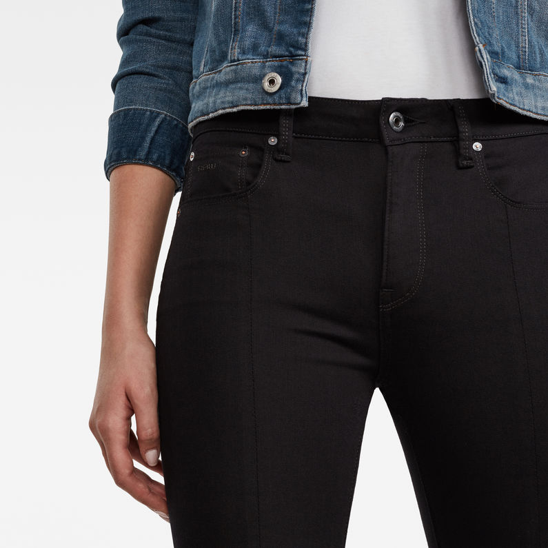 G-STAR® 3301-L High Waist Skinny Jeans Zwart