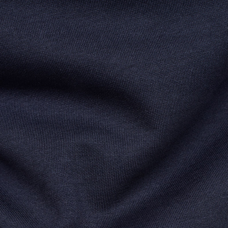 G-Star RAW® Tortoi Funnel Sweat Bleu foncé fabric shot