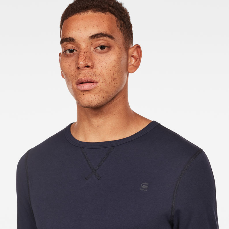 G-Star RAW® Korpaz Slim T-Shirt Dunkelblau detail shot