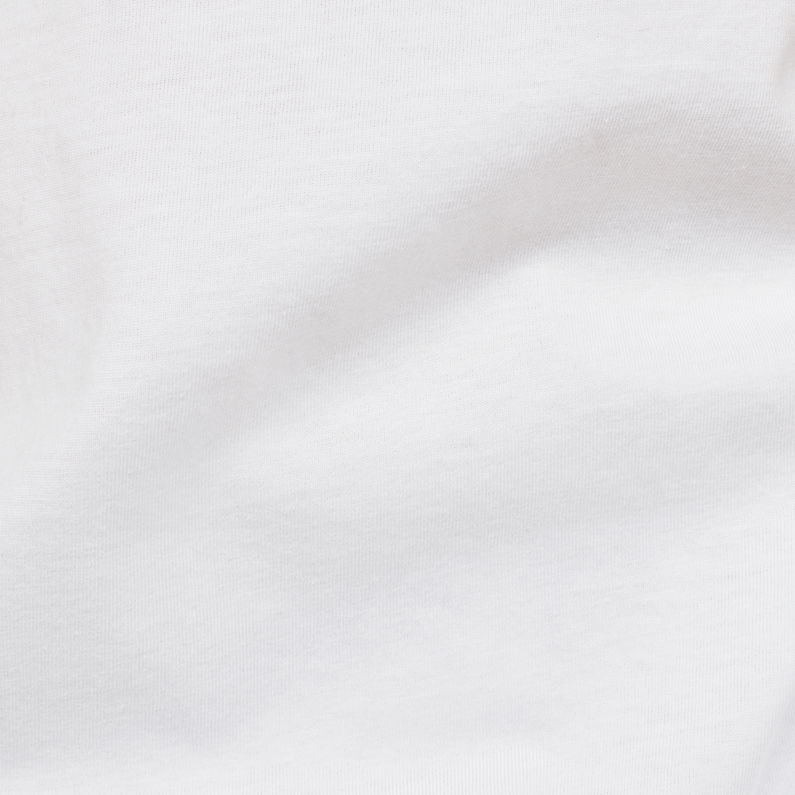 G-Star RAW® Graphic 8 T-Shirt Blanc fabric shot