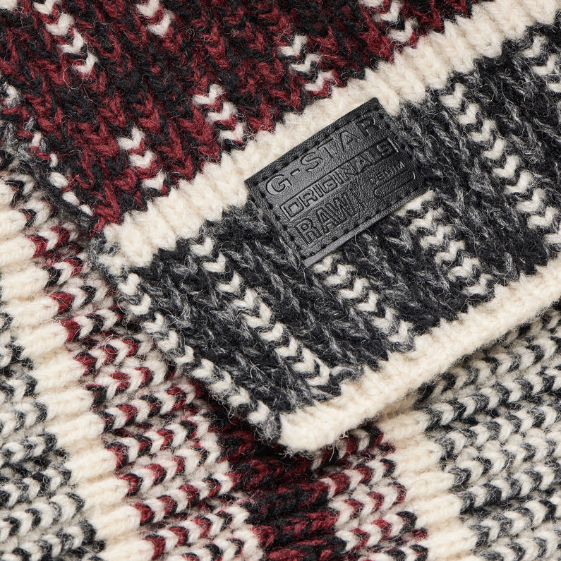 G-STAR® Rib Jacquard Scarf Rot