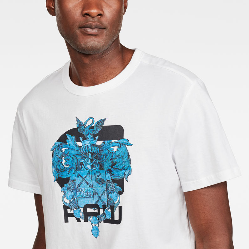 G-Star RAW® Graphic 9 T-Shirt White detail shot