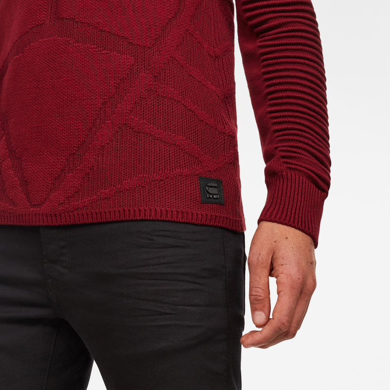 G-STAR® Suzaki Pro Knit Rouge detail shot