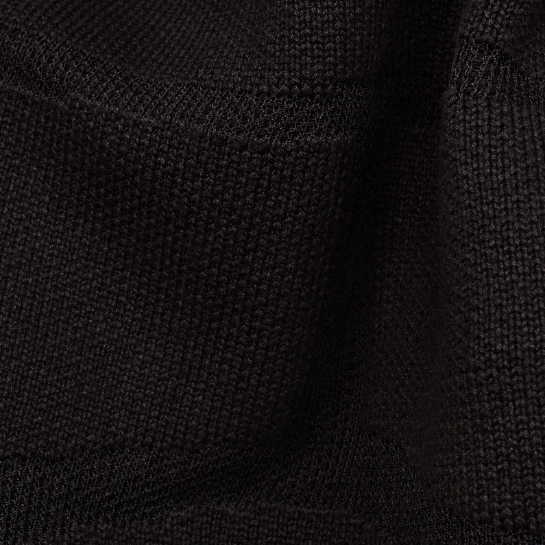 G-Star RAW® Suzaki Pro Turtle Knit Black fabric shot