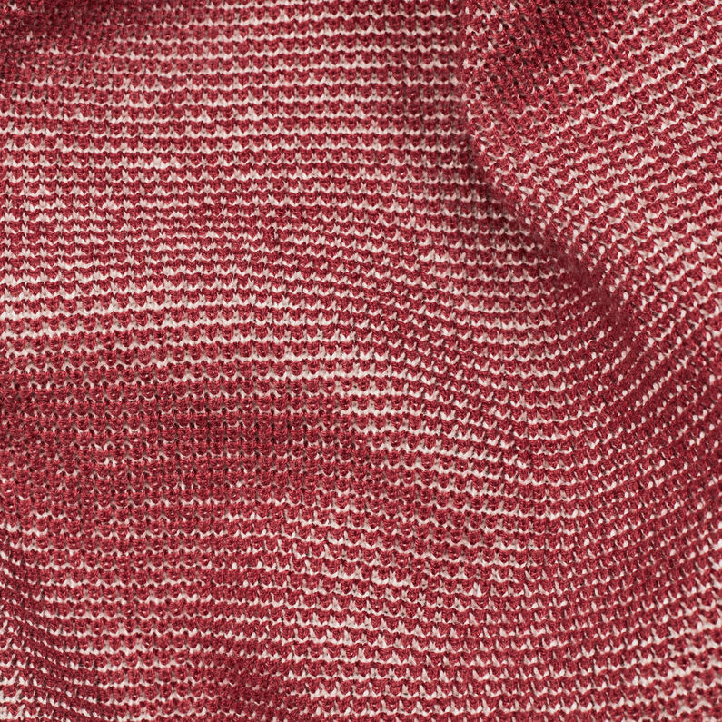 G-Star RAW® Block Stripe Knit Rot fabric shot