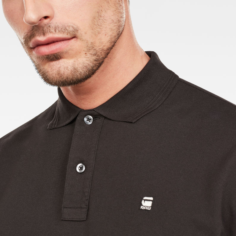 G-Star RAW® Starkon Polo Black detail shot