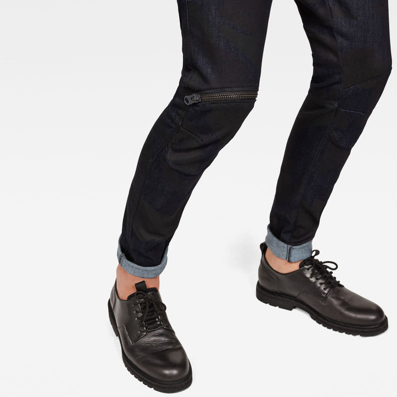 G-STAR® 5620 G-Star Elwood Zip Knee Skinny Jeans Dark blue