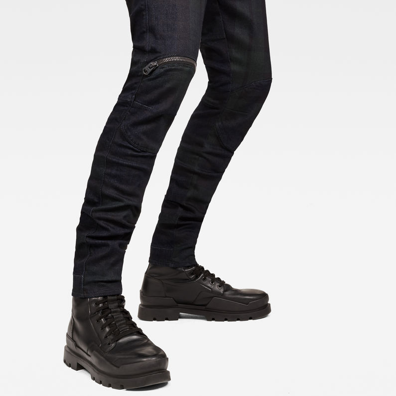 G-Star RAW® 5620 G-Star Elwood 3D Zip Knee Super Slim Jeans Schwarz