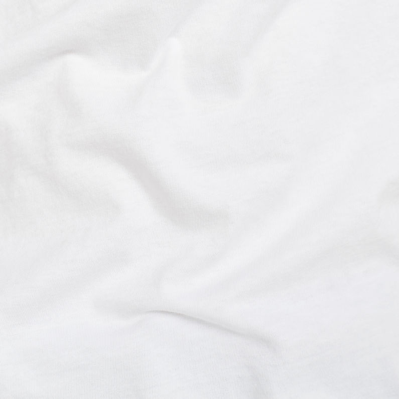 G-Star RAW® Lajla 1\2 Sleeve T-Shirt Blanc fabric shot