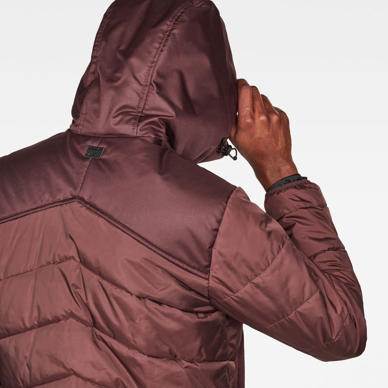 G-STAR® Attacc Hooded Overshirt Morado detail shot