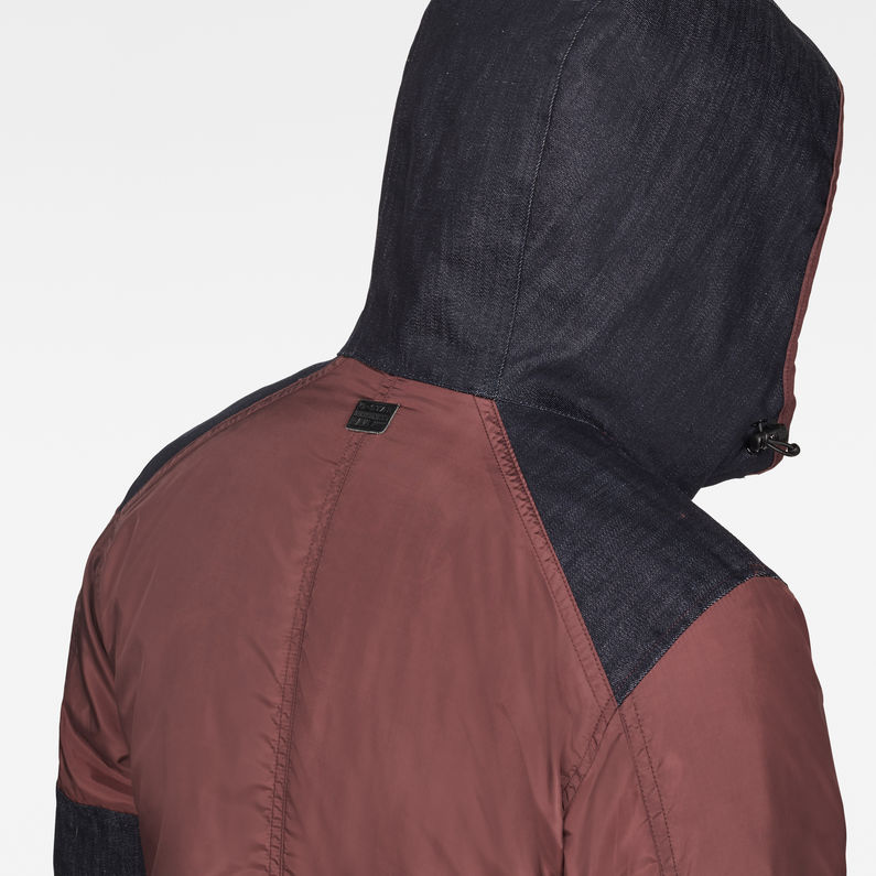 G-Star RAW® Setscale Hooded Overshirt Purple detail shot