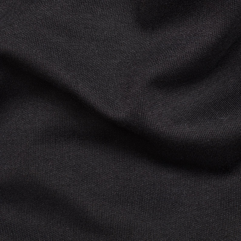 G-Star RAW® Core Sidezip Sweater Noir fabric shot