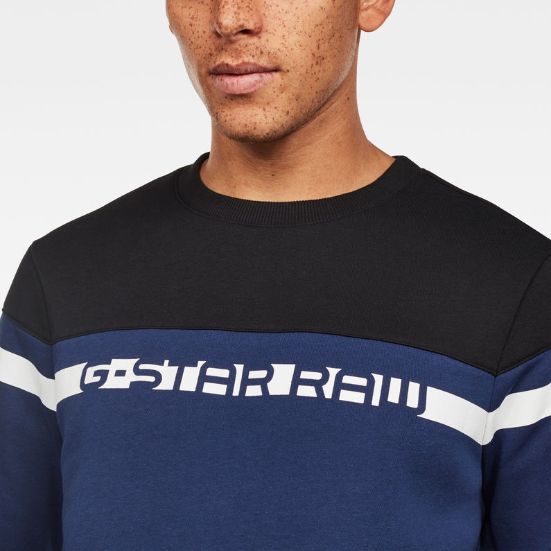 G-Star RAW® Graphic 14 Core Sweater Dark blue detail shot