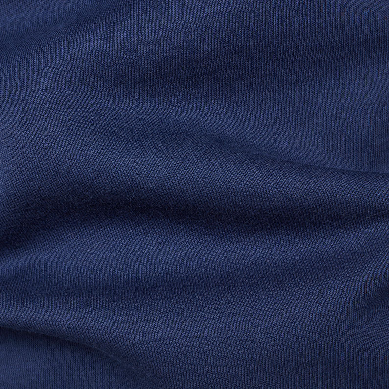 G-Star RAW® Graphic 14 Core Hooded Sweat Bleu foncé fabric shot
