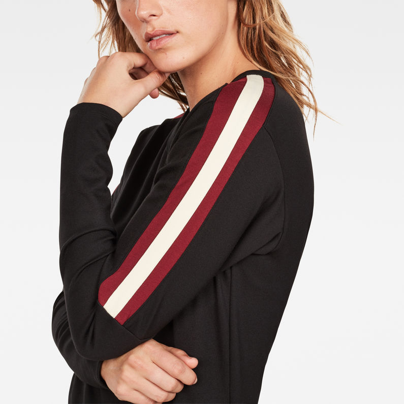 G-STAR® Nostelle Stripe Sweater Black detail shot