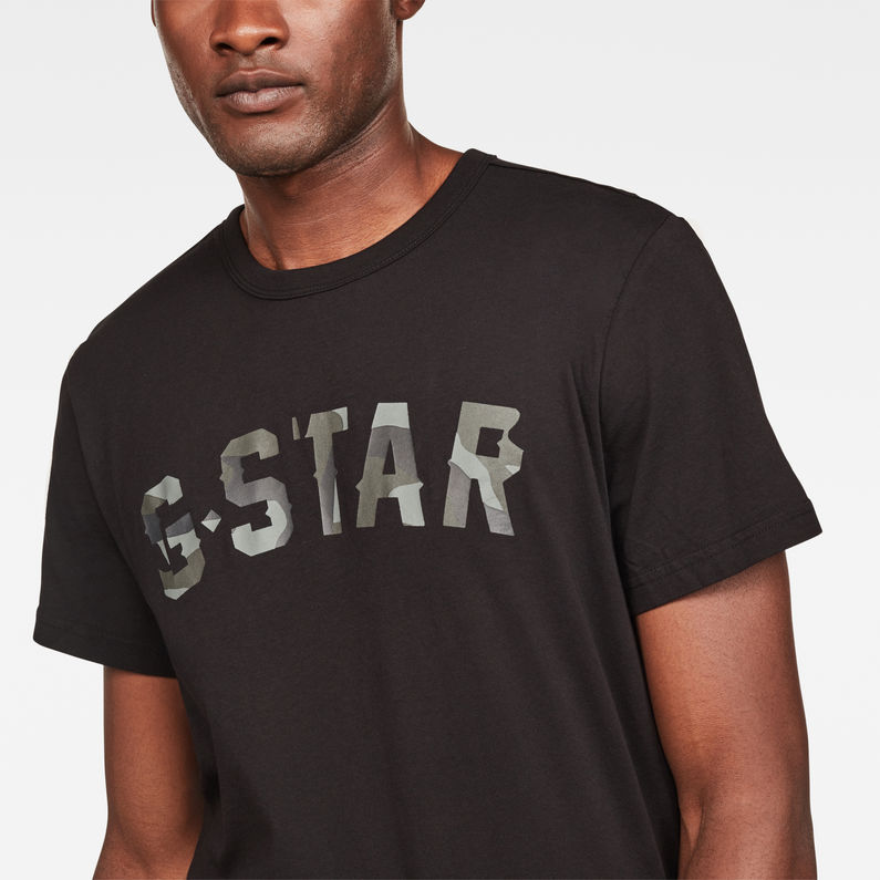 G-Star RAW® Graphic 10 T-Shirt Noir detail shot