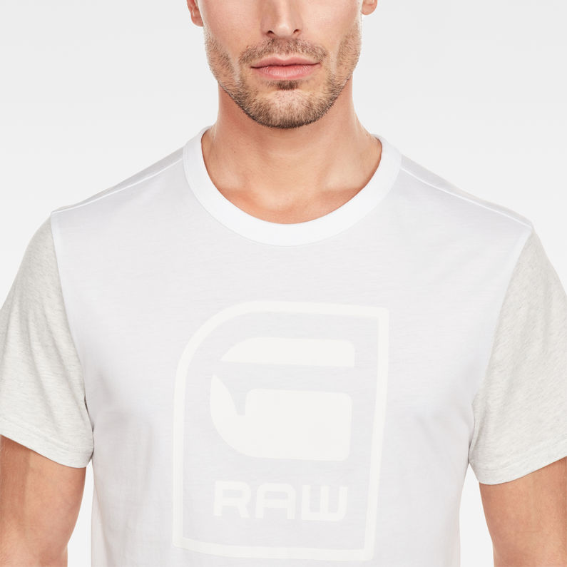 G-Star RAW® Graphic 3 T-Shirt White detail shot