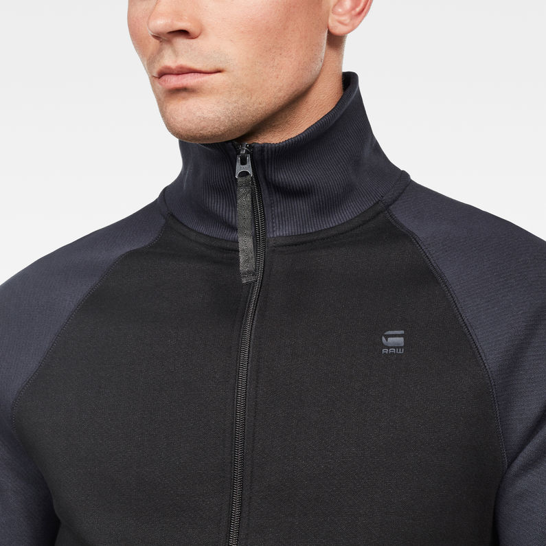 G-Star RAW® Jirgi Zip T-Shirt Negro detail shot
