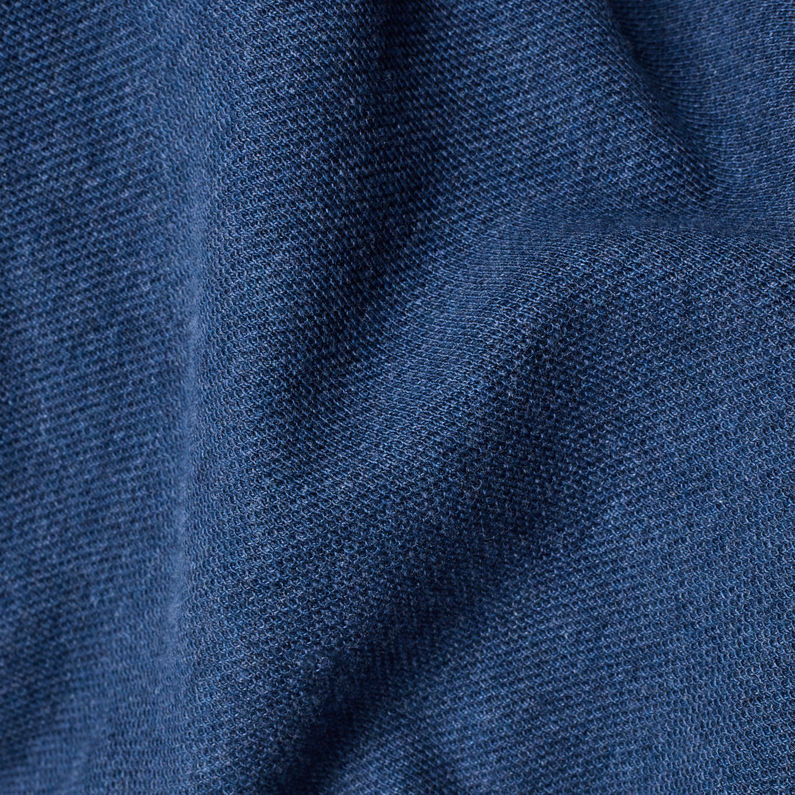G-Star RAW® Korpaz Slim Granddad T-Shirt Dark blue fabric shot