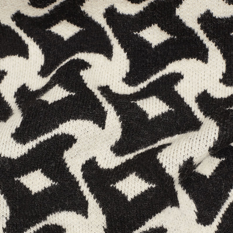 G-STAR® Jacquard Knit Black fabric shot