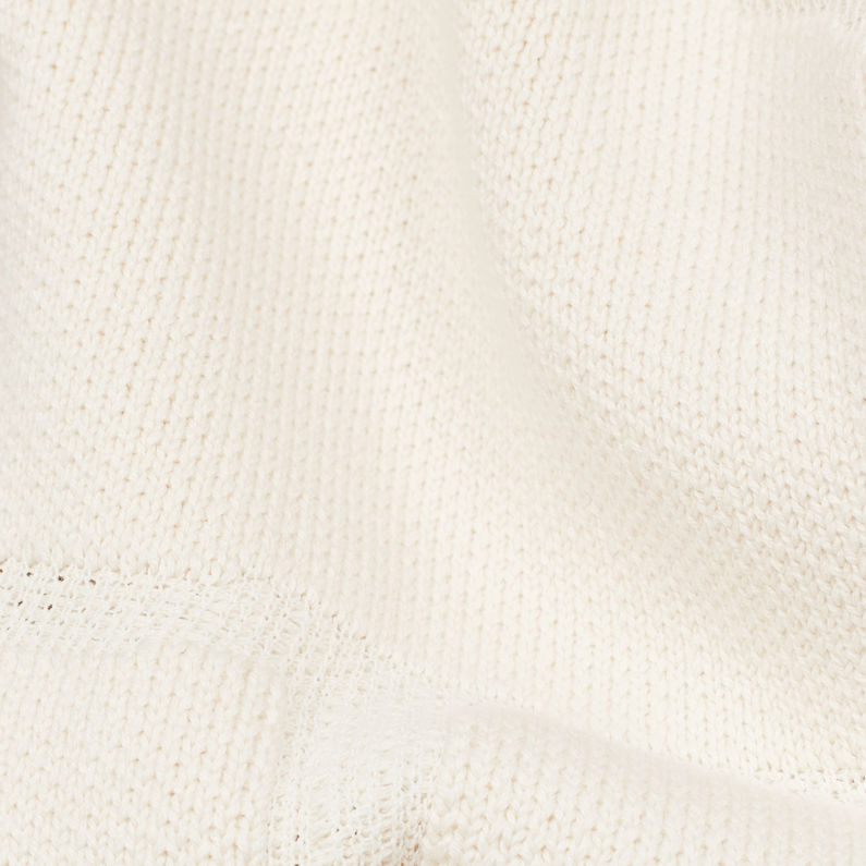G-STAR® Suzaki Pro Turtle Knit White fabric shot