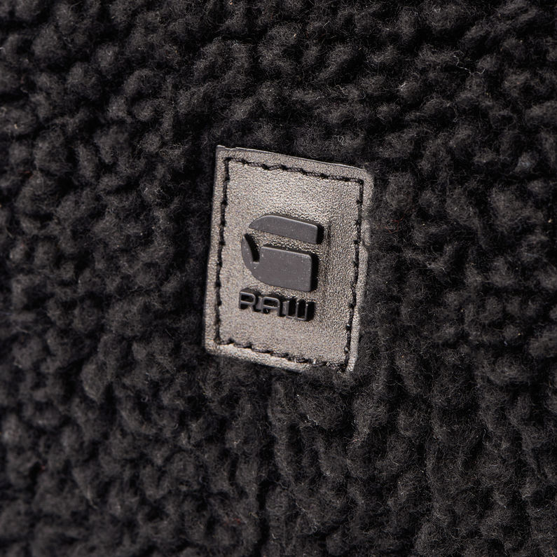G-Star RAW® Mozoe Zandrai Leather Shoulder Bag Black inside view
