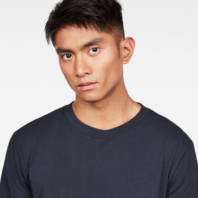 G-Star RAW® Swando Relaxed T-Shirt Bleu foncé detail shot