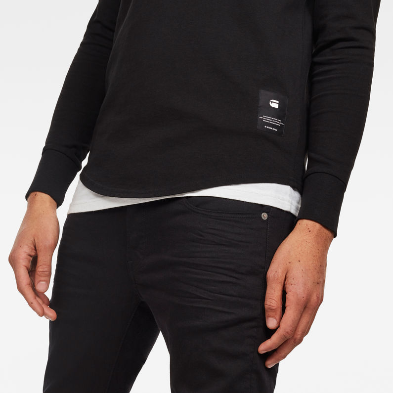 G-Star RAW® Swando Relaxed T-Shirt Noir detail shot