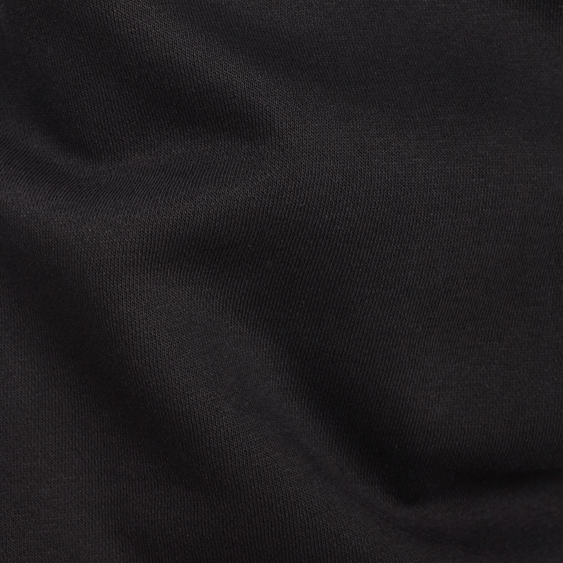 G-Star RAW® Satur Slim Cropped Sweat Pant Black fabric shot