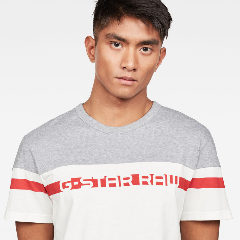 G-Star RAW® Graphic 14 T-Shirt Blanc detail shot