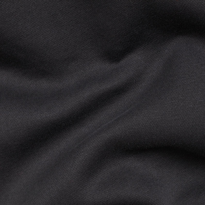 G-Star RAW® Satur Straight Zip Sweat Black fabric shot