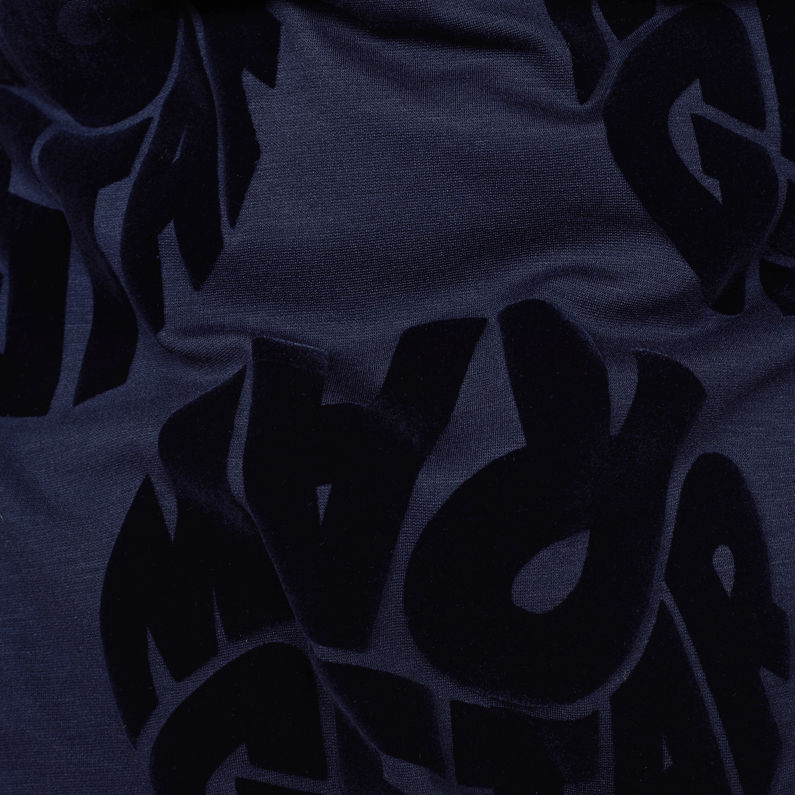 G-Star RAW® Graphic 60 T-Shirt Bleu foncé fabric shot