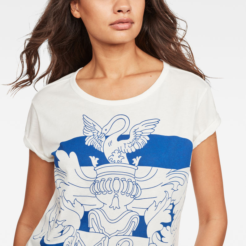 G-Star RAW® Graphic 3 T-Shirt White detail shot