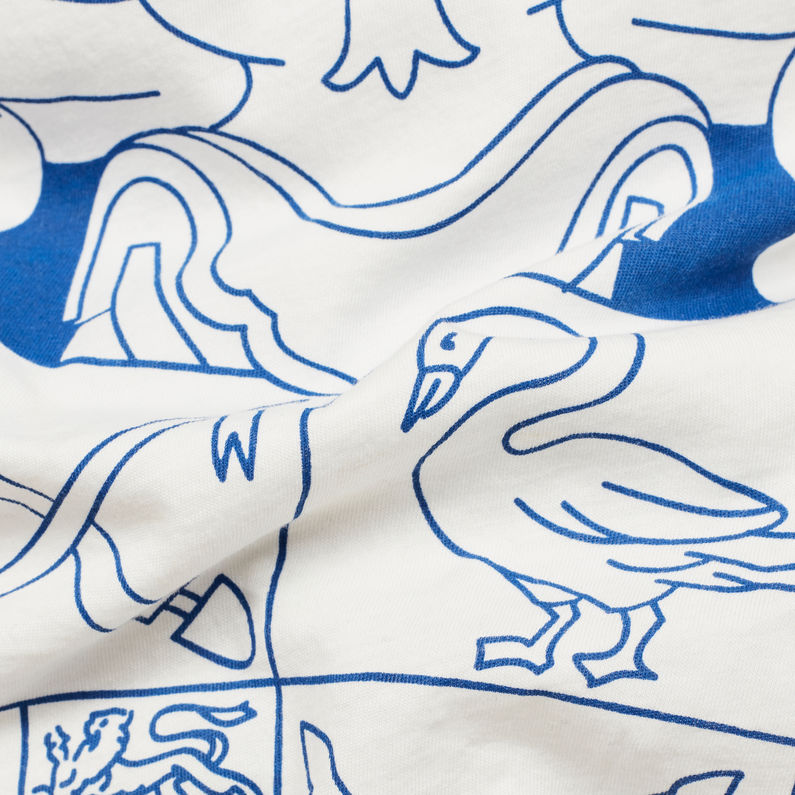 G-Star RAW® Graphic 3 T-Shirt White fabric shot