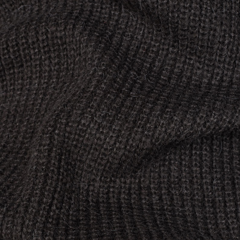 G-Star RAW® Plush Knit Black fabric shot