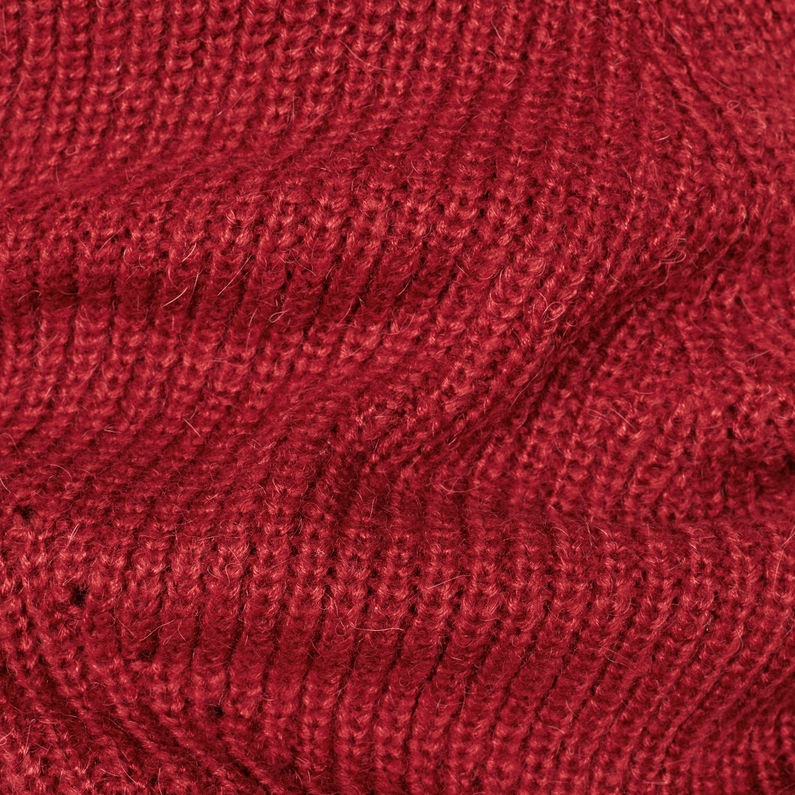 G-Star RAW® Vee Knit Red fabric shot
