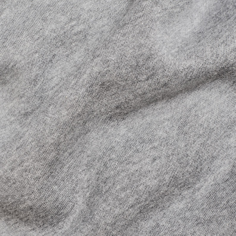 G-Star RAW® Bilbi Box Logo Funnel Sweat Gris fabric shot