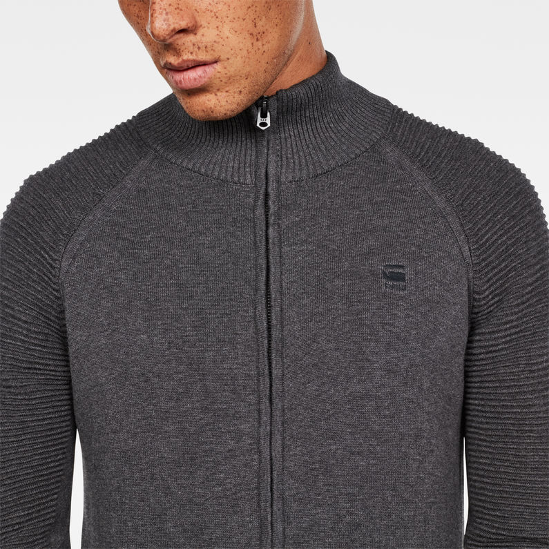 G-Star RAW® Suzaki Jirgi Zip Through Grey detail shot