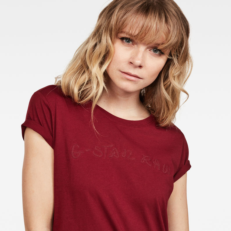 G-Star RAW® Graphic 59 T-Shirt Red detail shot