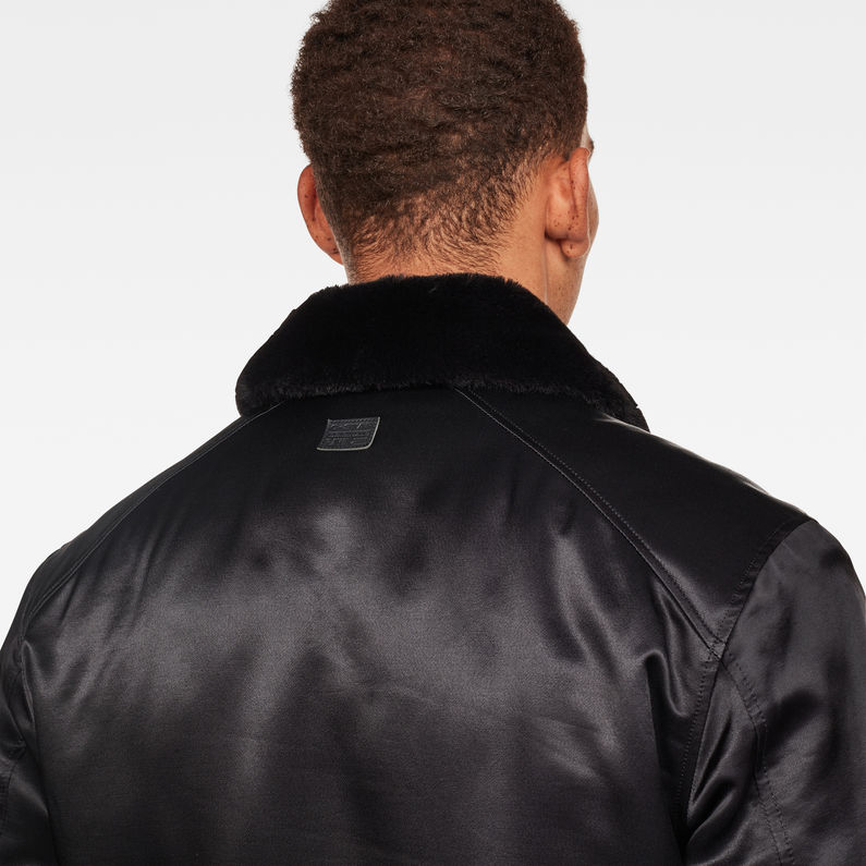 G-Star RAW® Rackam Dc Flight Padded Bomber Black detail shot