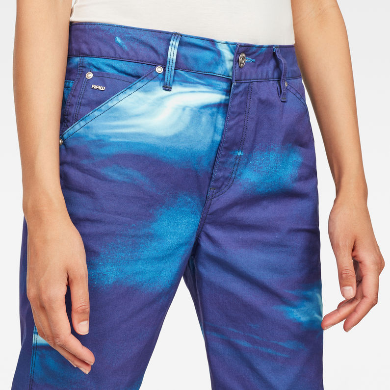 G-Star RAW® G-Star Elwood 5622 3D Mid waist Boyfriend Color Jeans Bleu foncé