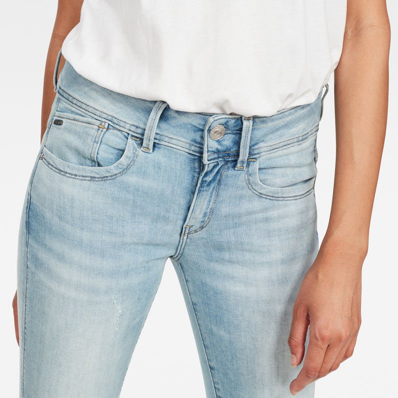 G-STAR® Jean Lynn Mid Waist Skinny Bleu clair