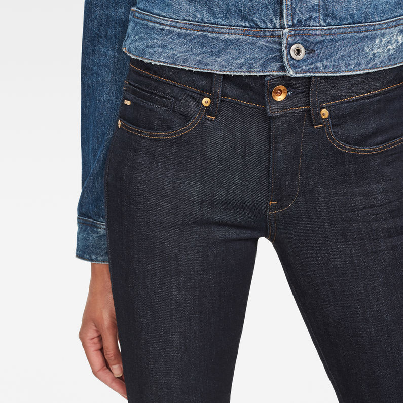 G-STAR® Midge Mid Waist Straight Jeans Dunkelblau