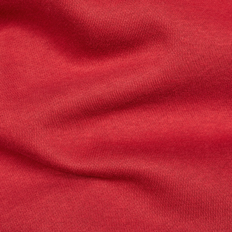 G-Star RAW® Bilbi Box Logo Funnel Sweat Rouge fabric shot