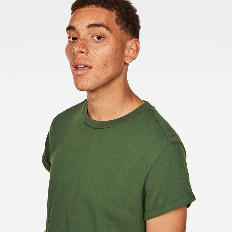 G-Star RAW® Swando New Relaxed T-Shirt Green detail shot
