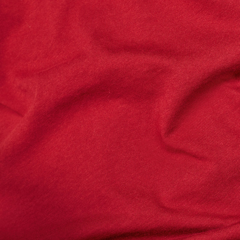 G-Star RAW® Lajla 1\2 Sleeve T-Shirt Red fabric shot