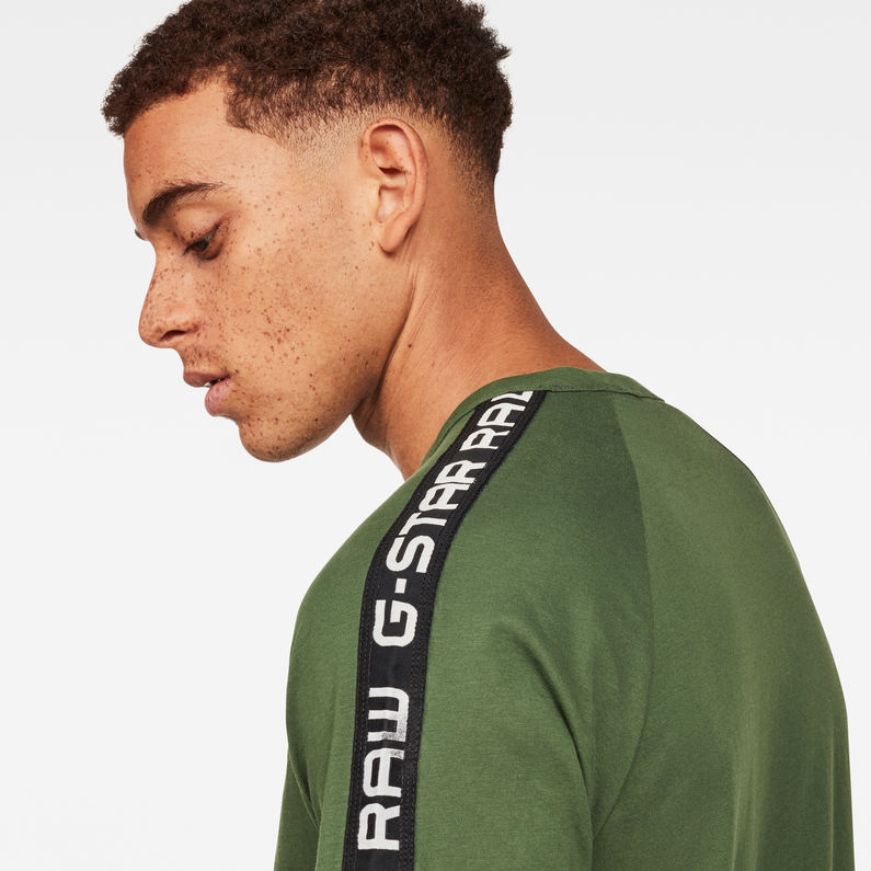G-Star RAW® Satur New Raglan T-Shirt Vert detail shot